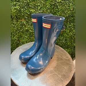 Hunter Boot Original Short Gloss Rain
Boot Teal Blue